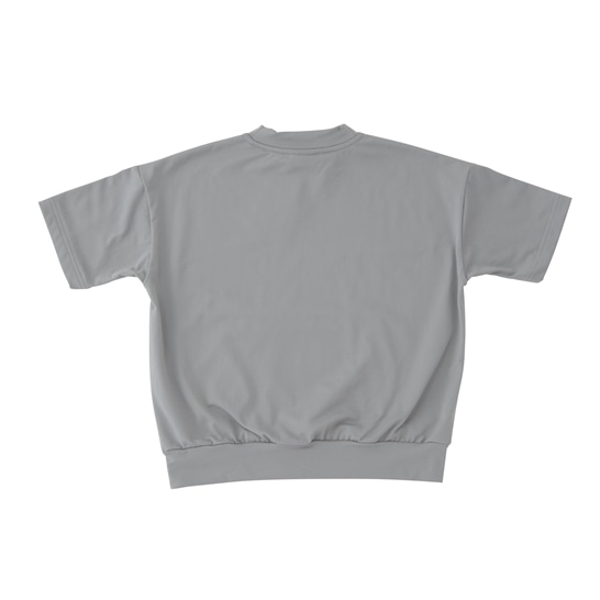 Moisture-wicking, quick-drying sweatshirt-style short-sleeve T-shirt