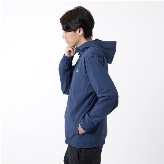 Stretch woven full zip jacket