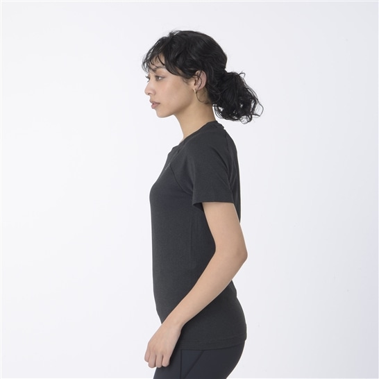 Knitted slim short sleeve T-shirt