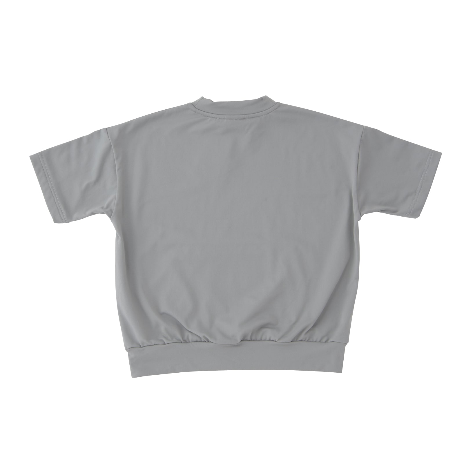 Moisture-wicking, quick-drying sweatshirt-style short-sleeve T-shirt