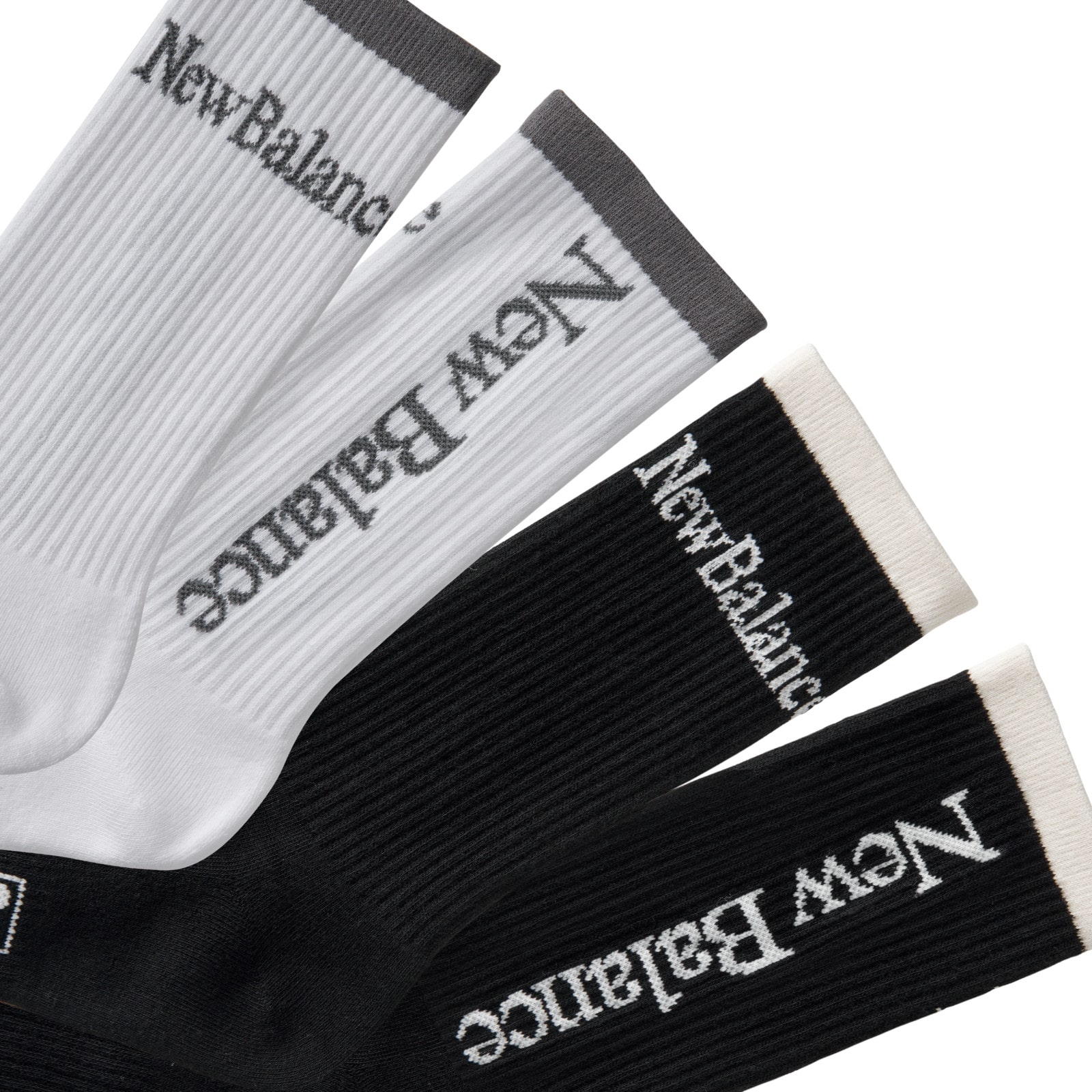 Linear logo mid-cuff 2-piece socks