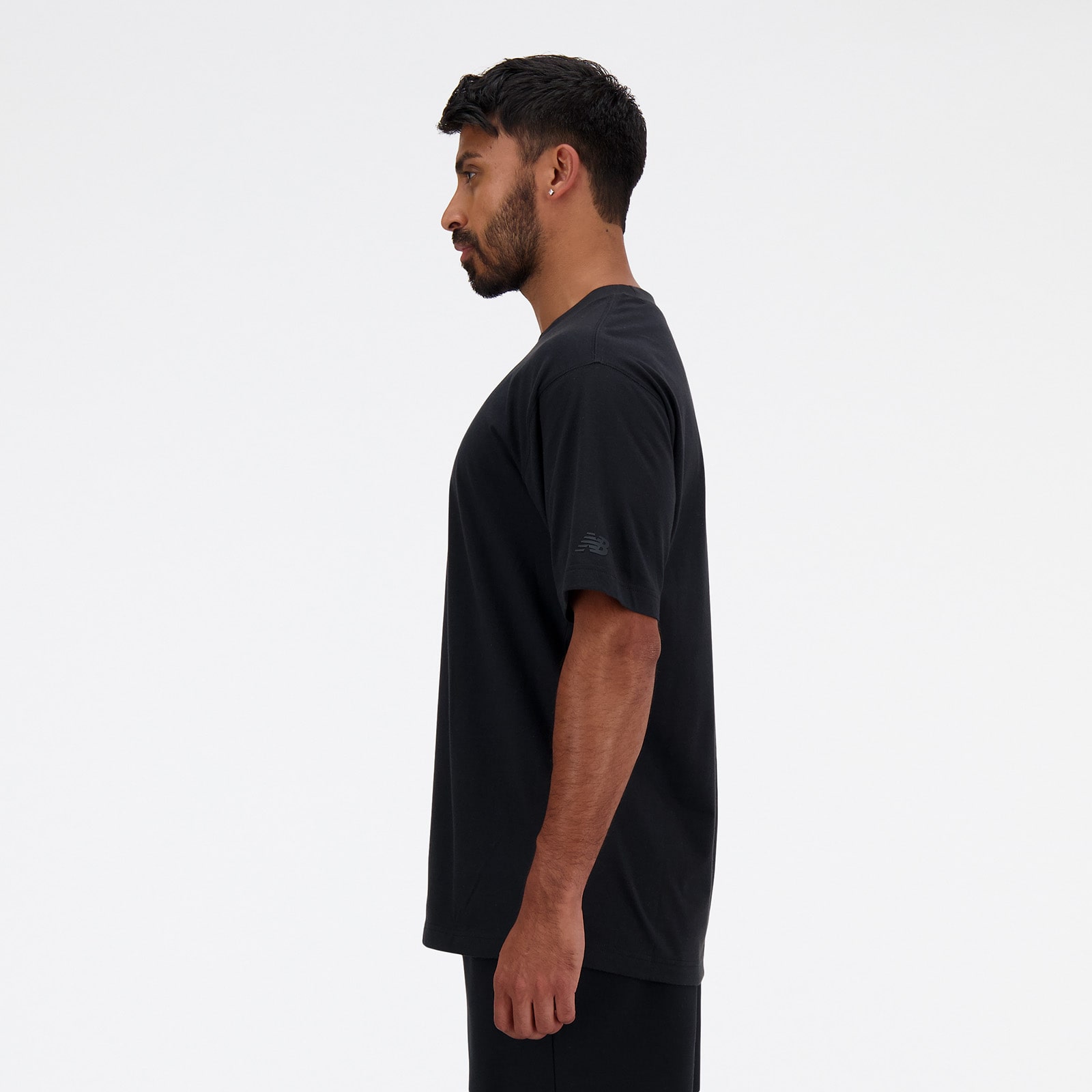 Shifted short sleeve T-shirt