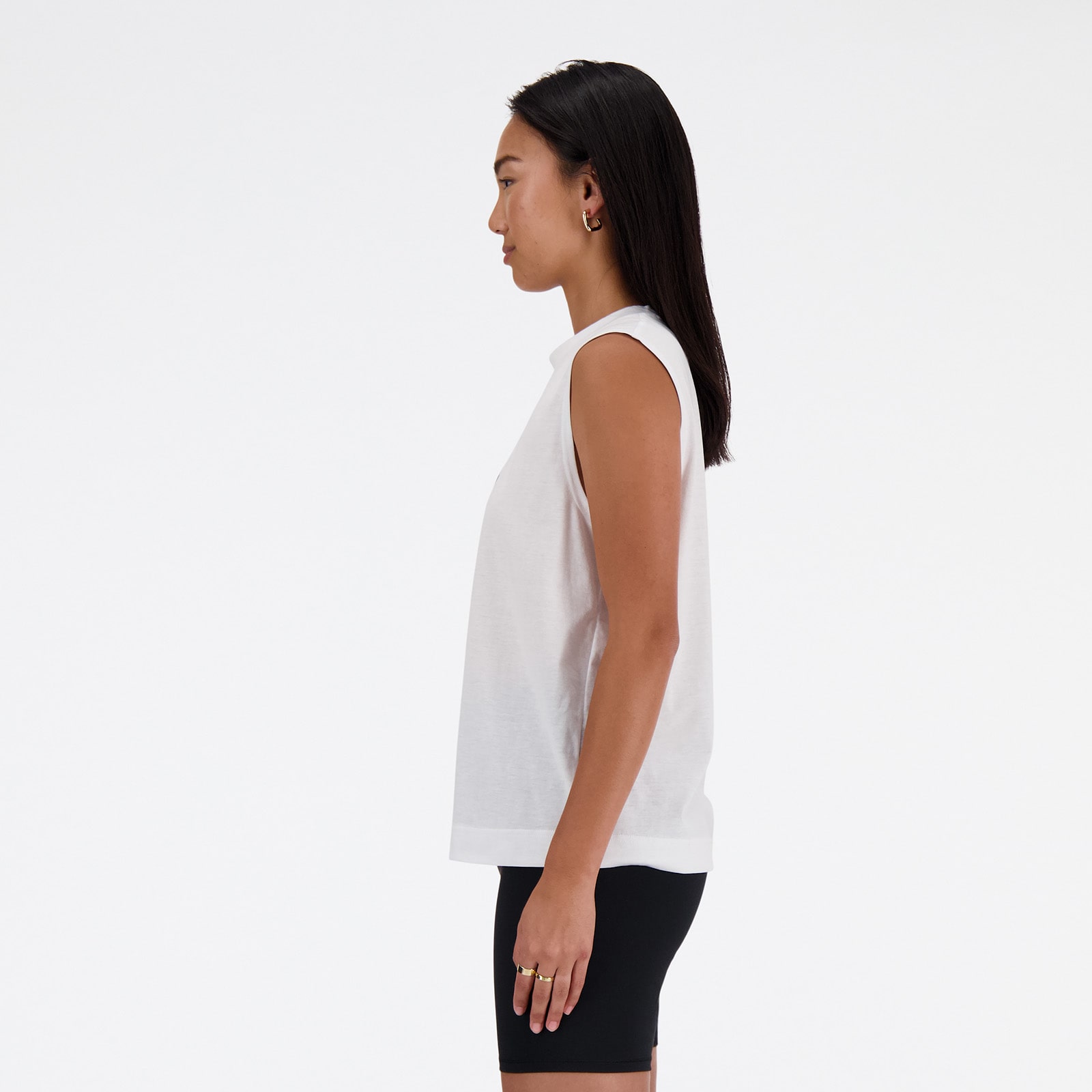 Shifted boxy tank top