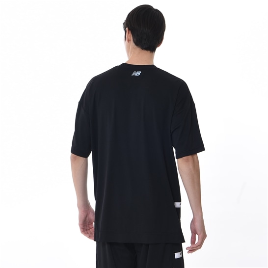 Cool-to-the-touch basketball logo short-sleeve T-shirt