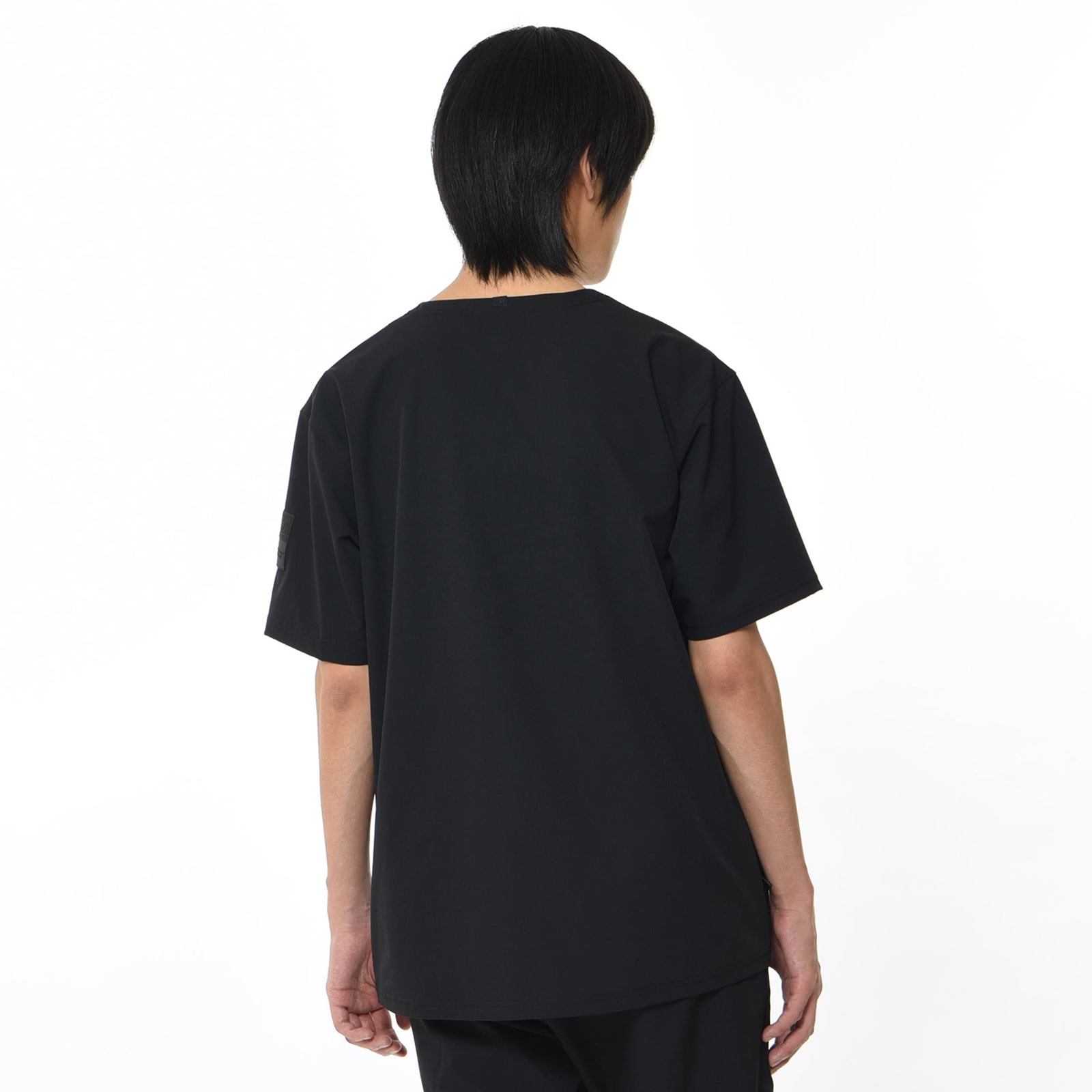 Black Out Collection Premier Collection Stretch Woven Top Short Sleeve Shirt