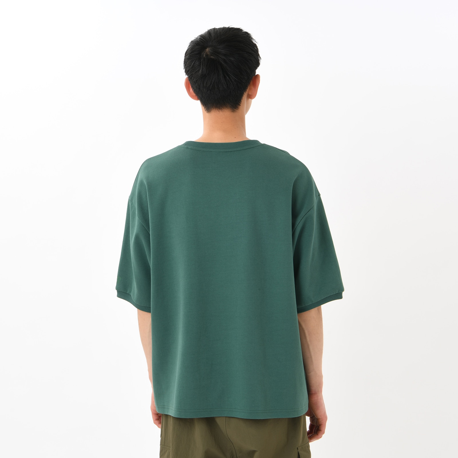 Double-faced relaxed fit T-shirt