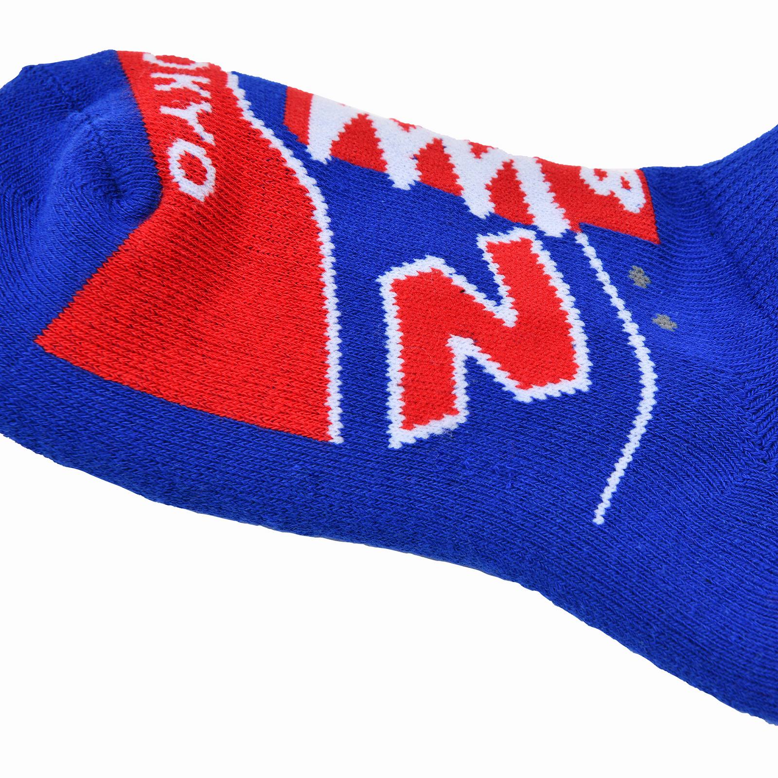 Sneaker pattern pile socks in FC Tokyo club colors, custom order