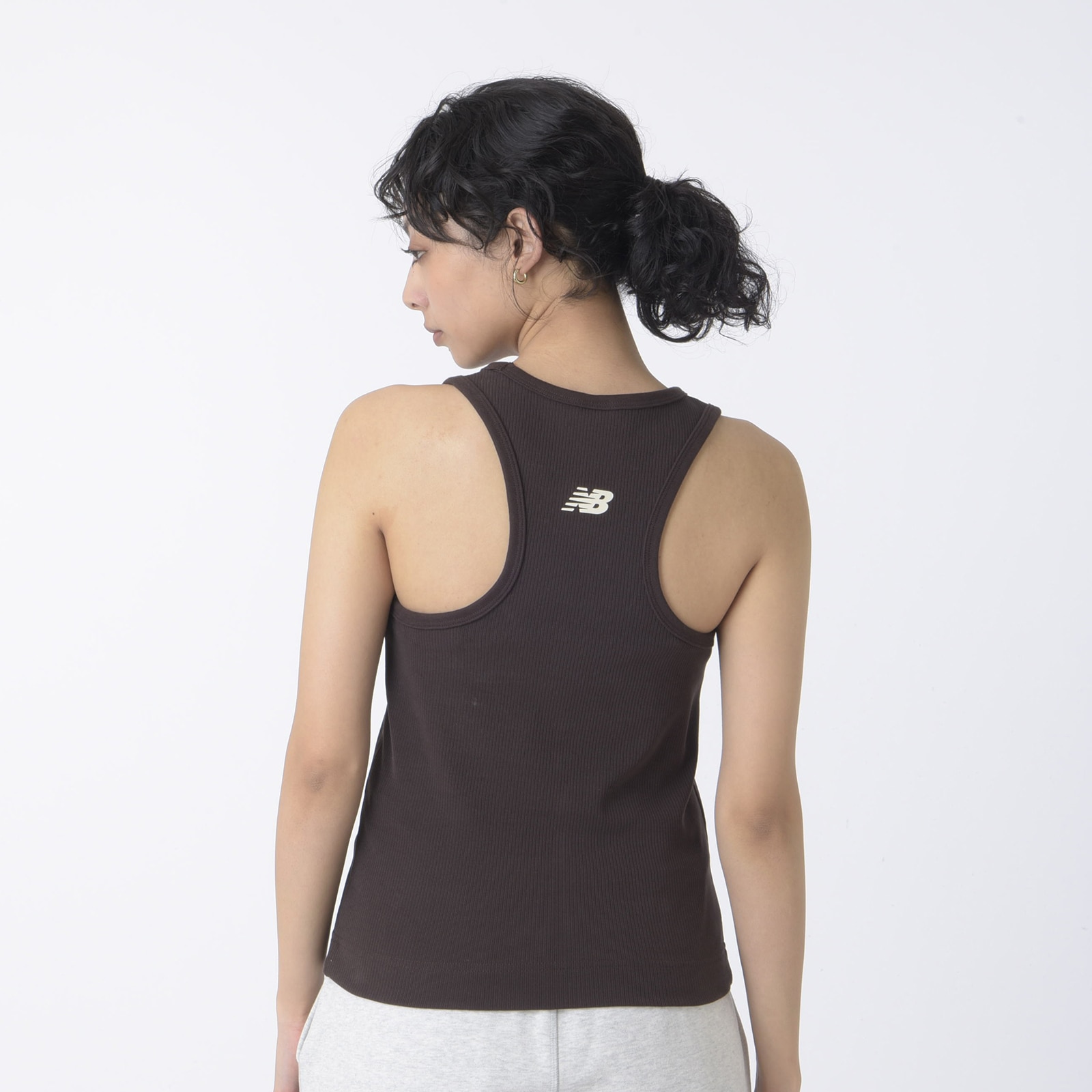 Linear Heritage Rib Knit Racer Tank