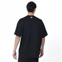 Dimple mesh graphic short sleeve T-shirt