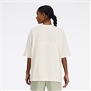 Shifted oversized short sleeve t-shirt