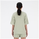 Shifted oversized short sleeve t-shirt