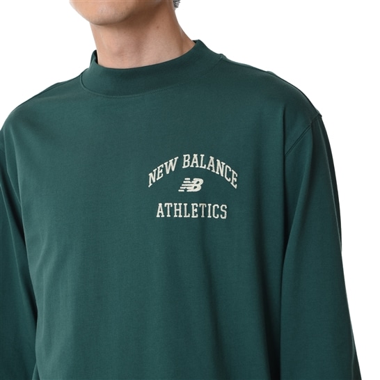 Athletics Varsity モックネック ロングスリーブTシャツ