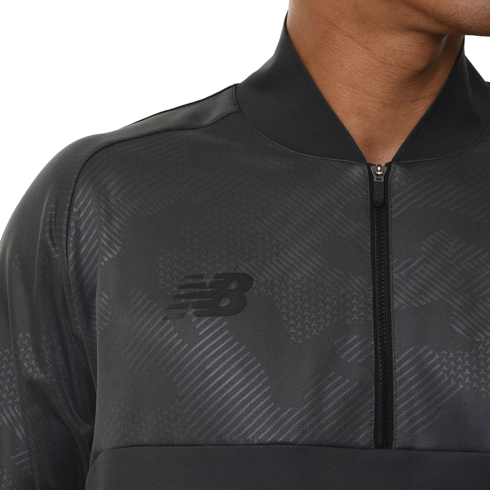 Black Out Collection Half Zip Jersey Top
