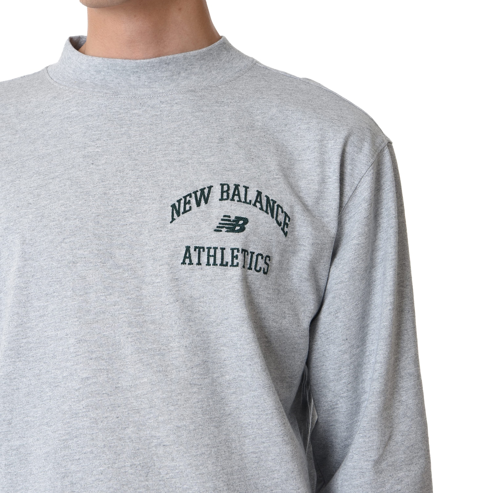Athletics Varsity Mock Neck Long Sleeve T-Shirt
