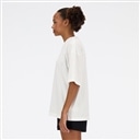 Shifted oversized short sleeve t-shirt