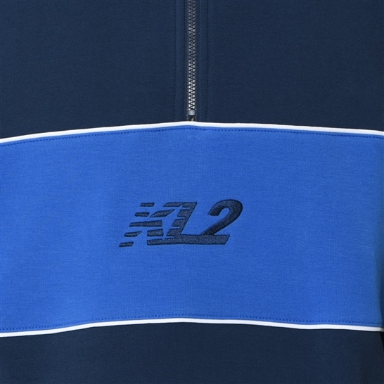KL2 ハーフジップ　スウェット ラグビーシャツ
