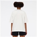 Shifted oversized short sleeve t-shirt