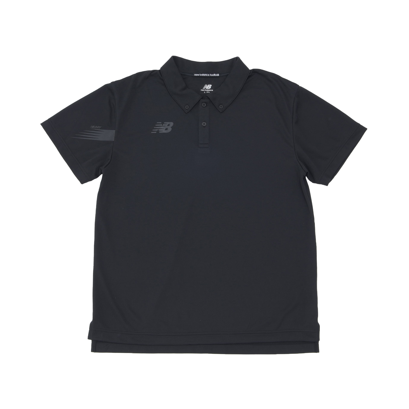 Black Out Collection Poly Stripe Knit Button Down Polo Shirt