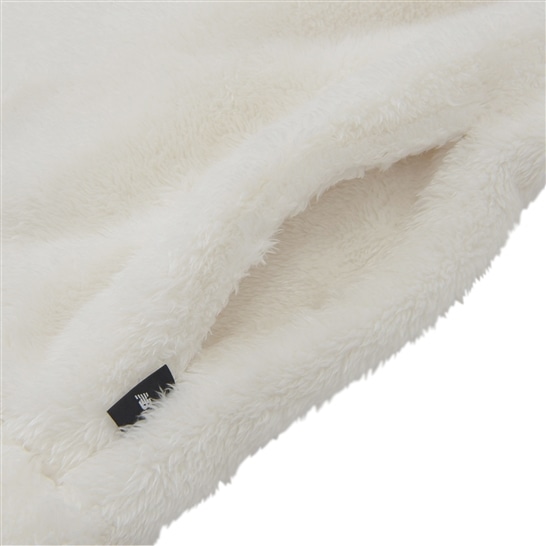 MFO Shoe Patch Faux Fur Zip-Up Jacket