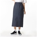 Denim style sweat skirt