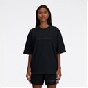 Shifted oversized short sleeve t-shirt