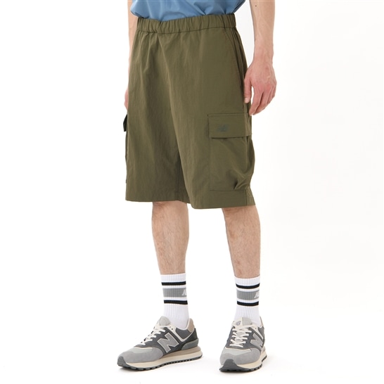Woven cargo shorts