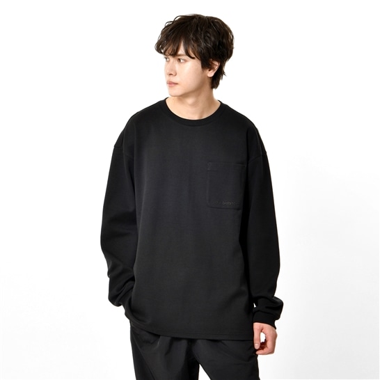 Black Out Collection シアサッカーロングスリーブトップス|New