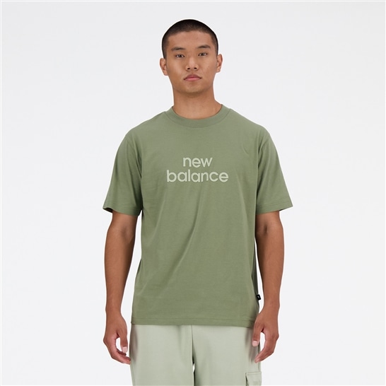 New Balance Linear Logo 릴렉스 쇼트 슬리브 T셔츠