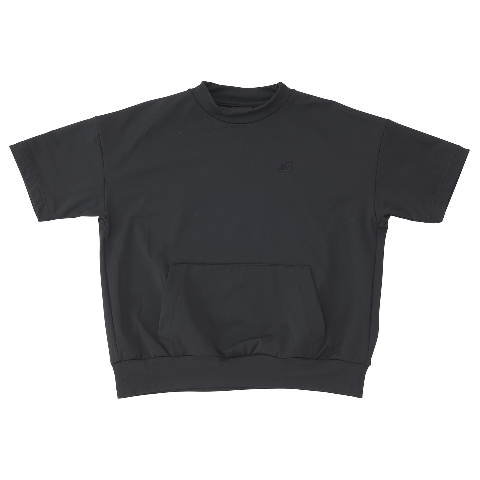 Moisture-wicking, quick-drying sweatshirt-style short-sleeve T-shirt