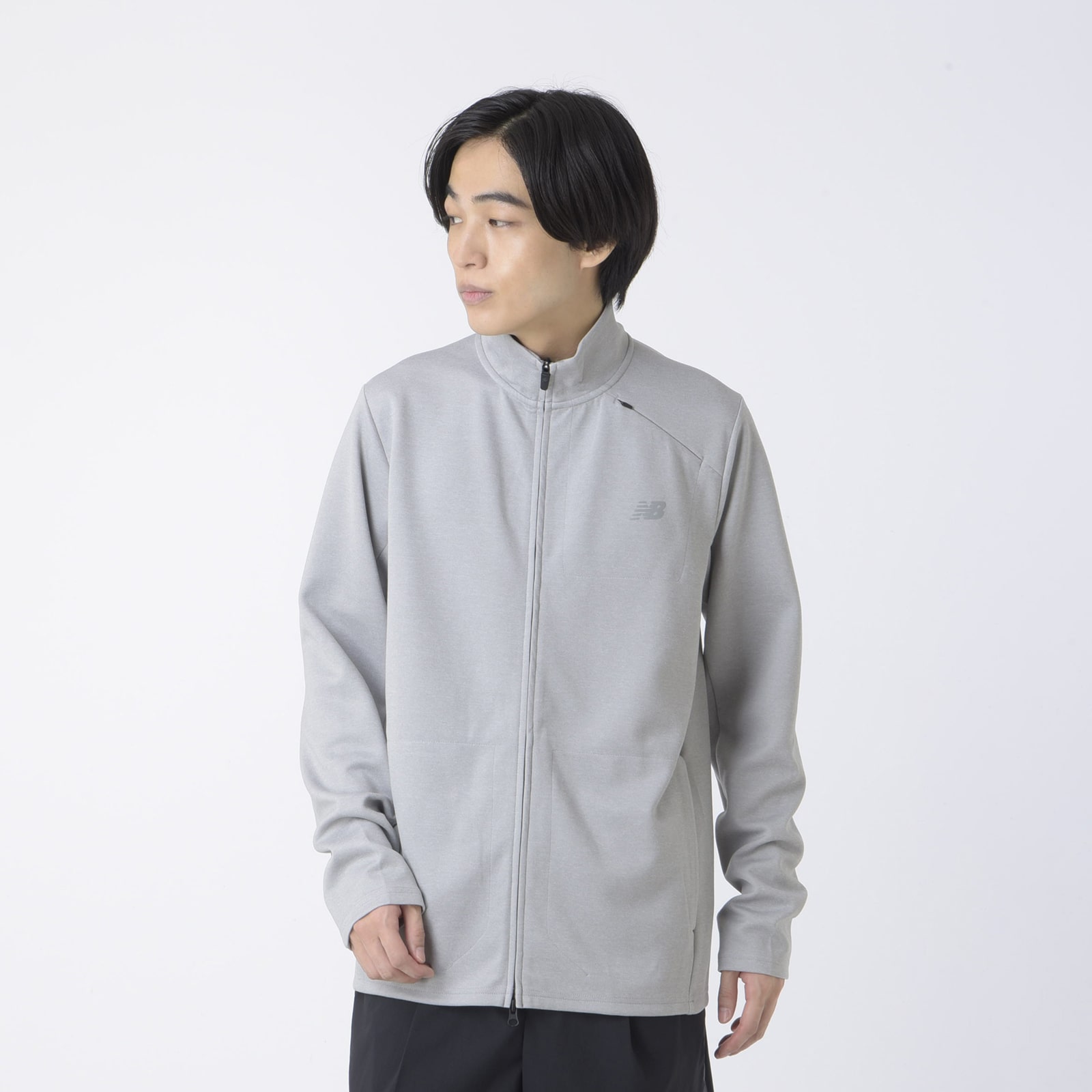 Tech knit full zip jacket