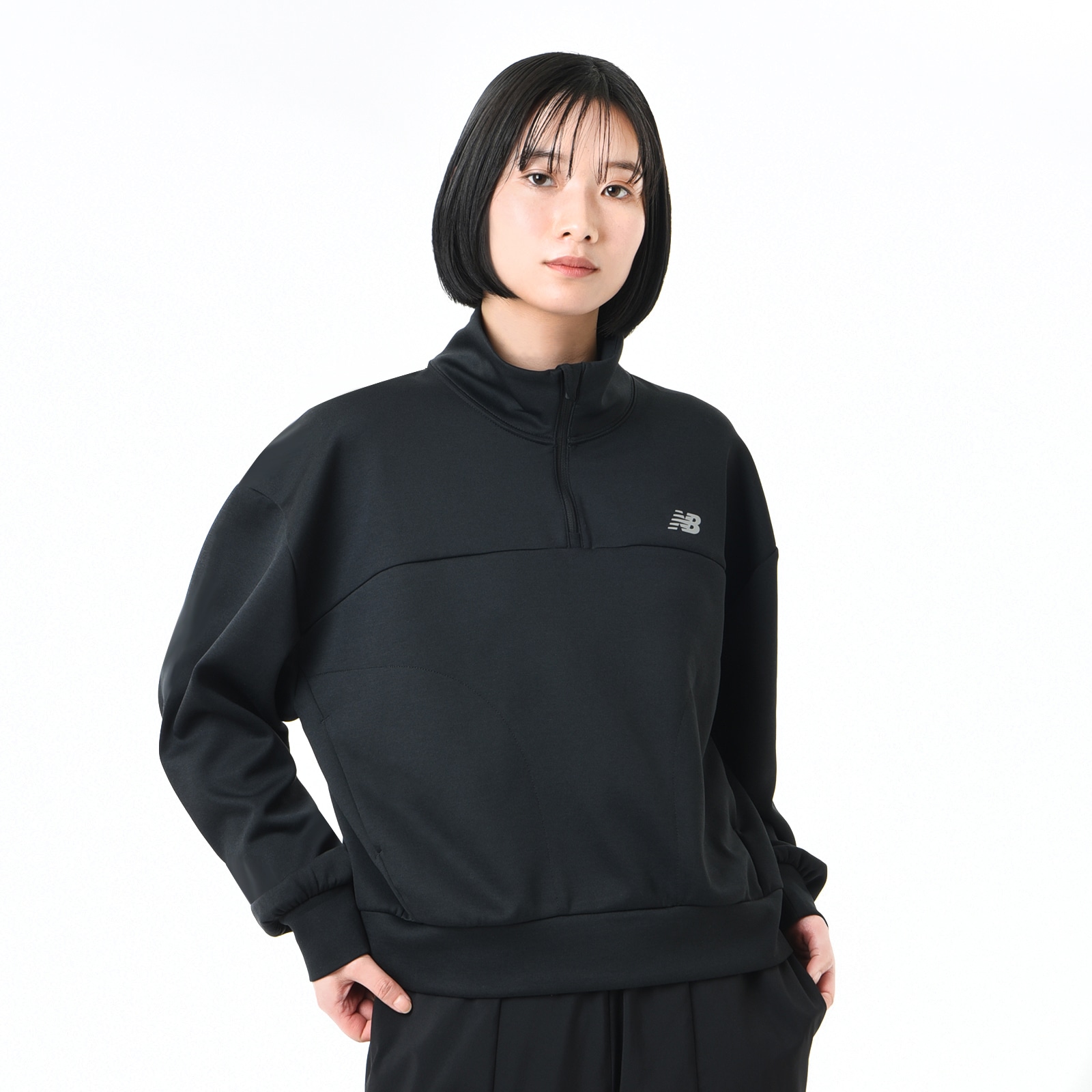 TECH KNIT OVERSIZE QUARTER ZIP