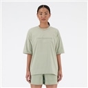 Shifted oversized short sleeve t-shirt