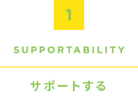 1.Supportability, サポートする