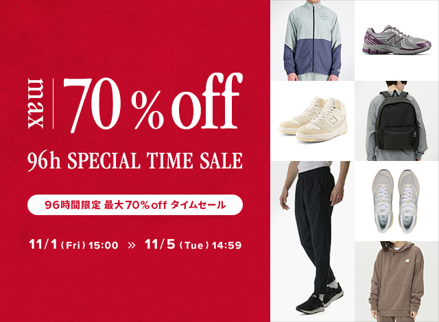 96時間限定 最大70％off TIME SALE